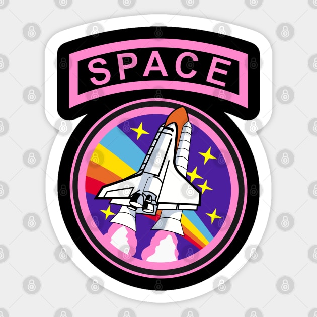 Space Ranger Blastoff Sticker by HighBrowDesigns